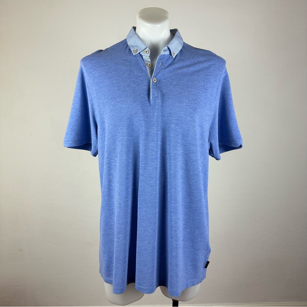 Ted Baker Contrast Collar Polo Shirt - Picture 2 of 8